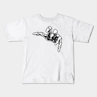 Skeleton's hand asking for help Kids T-Shirt